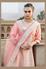 PASTEL PINK SWIRL ANARKALI