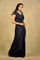 ART NOUVEAU STARRY BLUE GOWN