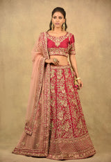BARN RED LEHENGA