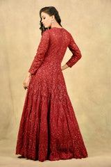 BEAMING RED SCARLET GOWN
