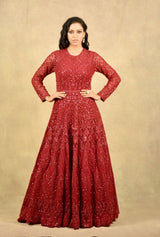 BEAMING RED SCARLET GOWN