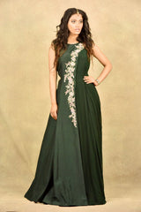 BOTTLE GREEN ADAH DRAPE