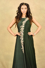 BOTTLE GREEN ADAH DRAPE