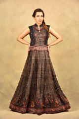 CEDAR BROWN CHERRY BLOSSOM TUNIC