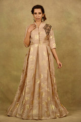 DUSTY PINK FOILAGE TUNIC