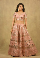 ELYSIAN PINK LEHENGA