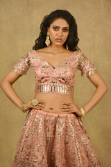 ELYSIAN PINK LEHENGA