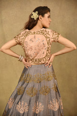 ETHER GREY HAZE LEHENGA
