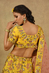 FRENCH MARIGOLD YELLOW LEHENGA