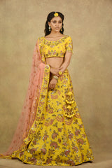 FRENCH MARIGOLD YELLOW LEHENGA