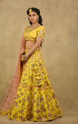 FRENCH MARIGOLD YELLOW LEHENGA