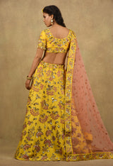 FRENCH MARIGOLD YELLOW LEHENGA