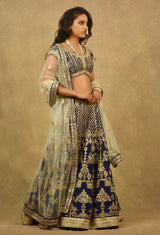GULISTAN ROYAL BLUE LEHENGA