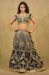 GULISTAN ROYAL BLUE LEHENGA