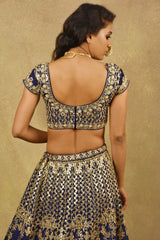 GULISTAN ROYAL BLUE LEHENGA