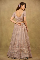 LILAC CRYSTALLINE LEHENGA