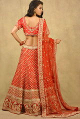 LUSH RED MAHARANI SAHIBA LEHENGA
