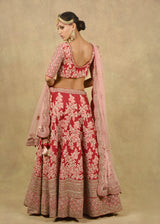 MAHARANI ADAB RED LEHENGA