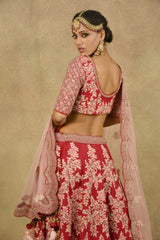 MAHARANI ADAB RED LEHENGA