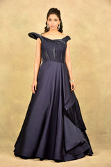MIDNIGHT BLUE GAZE GOWN