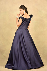MIDNIGHT BLUE GAZE GOWN