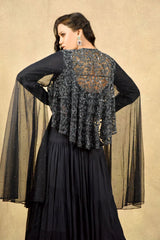 NAVY BLUE SPLENDOUR GOWN