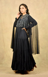 NAVY BLUE SPLENDOUR GOWN