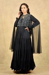 NAVY BLUE SPLENDOUR GOWN