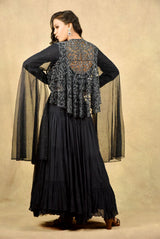 NAVY BLUE SPLENDOUR GOWN