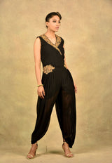PERSIAN  BLACK SAMURAI JUMPSUIT