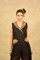 PERSIAN  BLACK SAMURAI JUMPSUIT