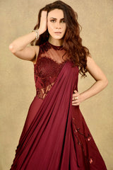 RUBY MARSALA MARY GOWN