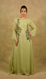 STEEL FLASH-IN LEAF GREEN