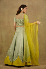 TESSELATED CHEVRONS LEHENGA