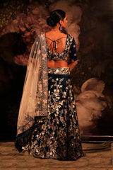 ROYAL BLUE LELAH LEHENGA SET