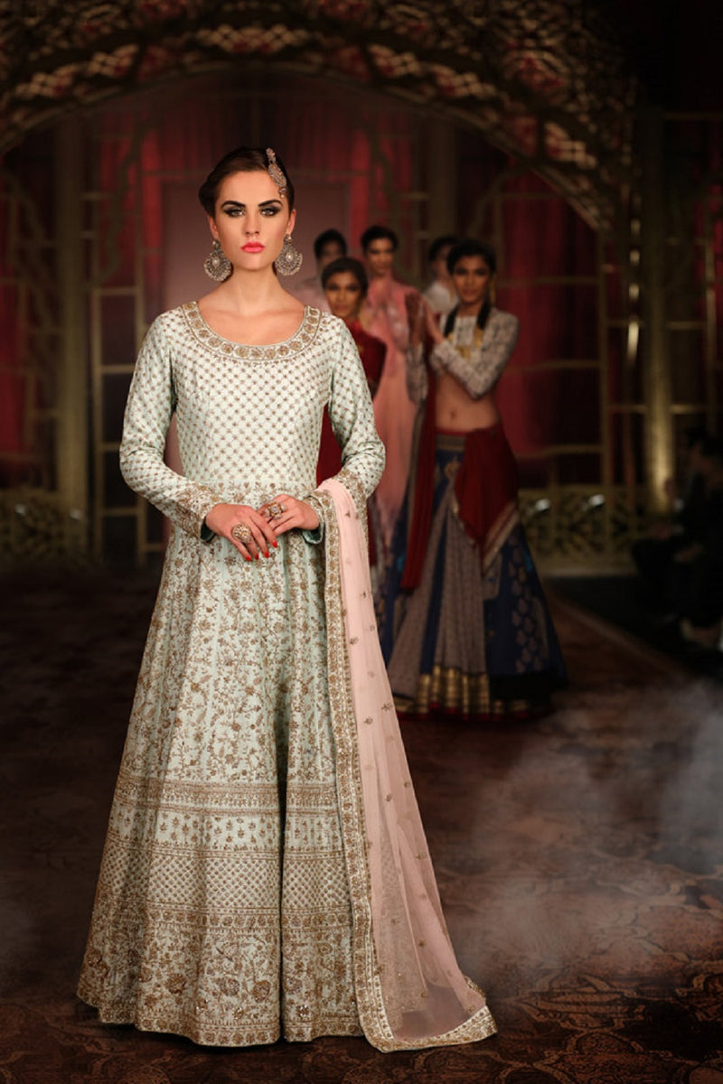 SUBTLERY TEA-GREEN ANARKALI