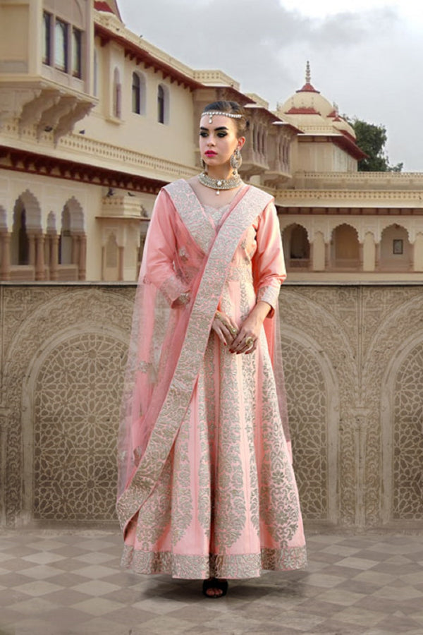 PASTEL PINK SWIRL ANARKALI
