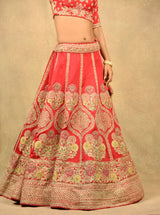 BLOOD RED ENCHANTRESS LEHENGA