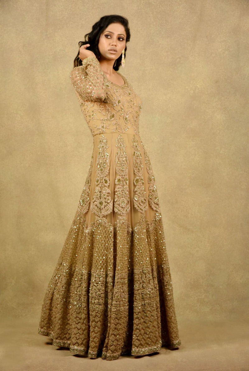 CREME BRULLE  SPARKLE GOWN