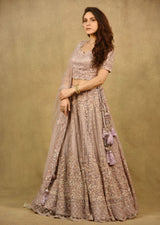 LILAC CRYSTALLINE LEHENGA